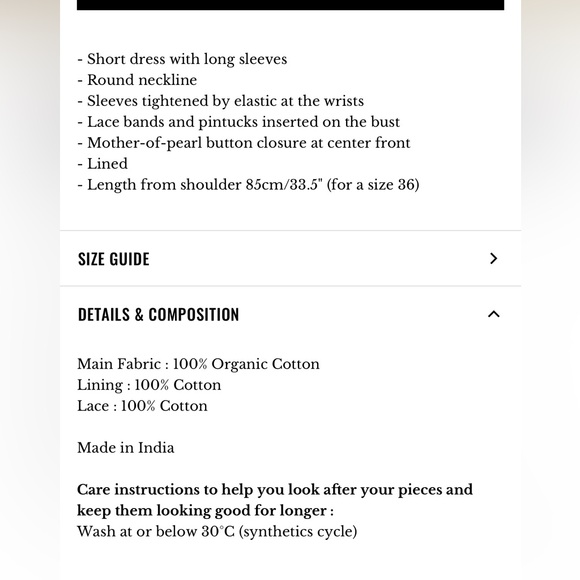 Abigail Dress Sezane Size 4 NWT - Picture 9 of 10